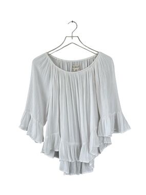 Ralph Lauren Denim & Supply Vanetta Antique White Boho Blouse Size Medium